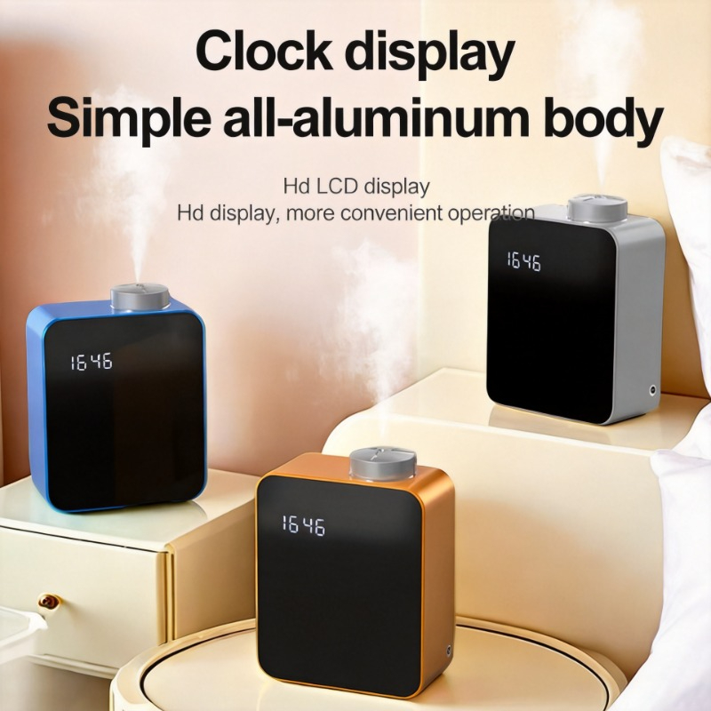 Home Fragrance Luxury - เครื่องกระจายกลิ่นหอมหรูหรา ทำจากอลูมิเนียมอัลลอย ใช้กับน้ำมันหอมระเหย ควบคุมผ่านแอปพลิเคชัน เหมาะสำหรับโรงแรม การตลาด