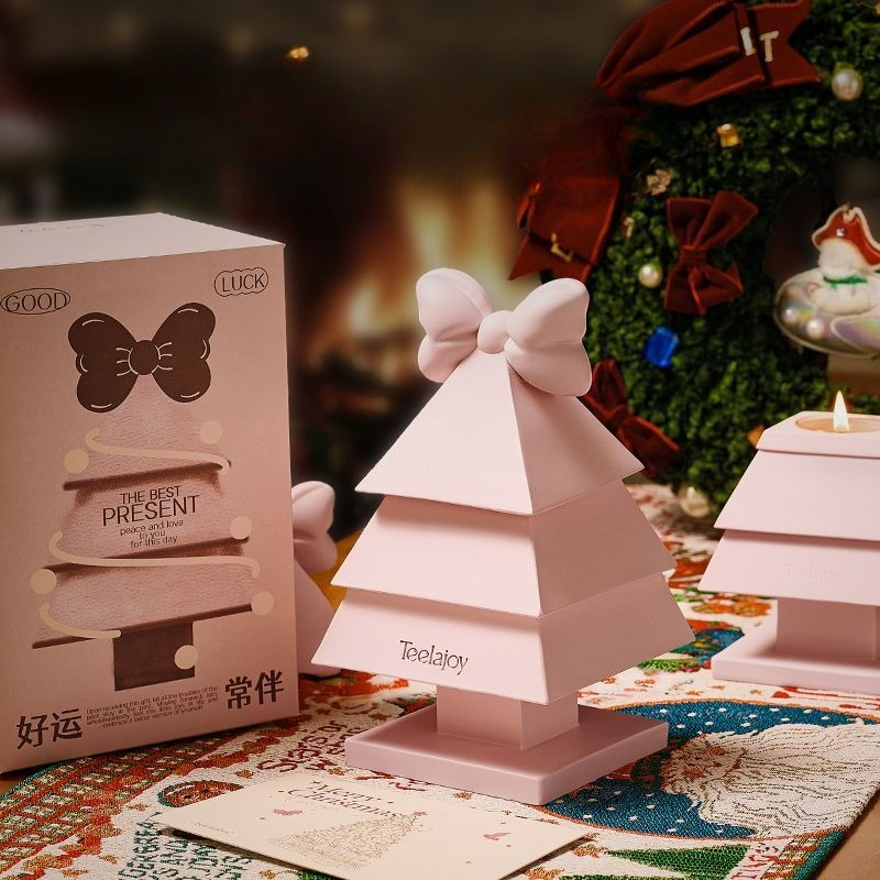 Home Fragrance Set Gift - ชุดของขวัญเทียนหอมกลิ่นคริสต์มาส - ของขวัญเทศกาลและวันเกิด - ของตกแต่งบ้านและน้ำหอมกลิ่นหอมสำหรับห้องนอน