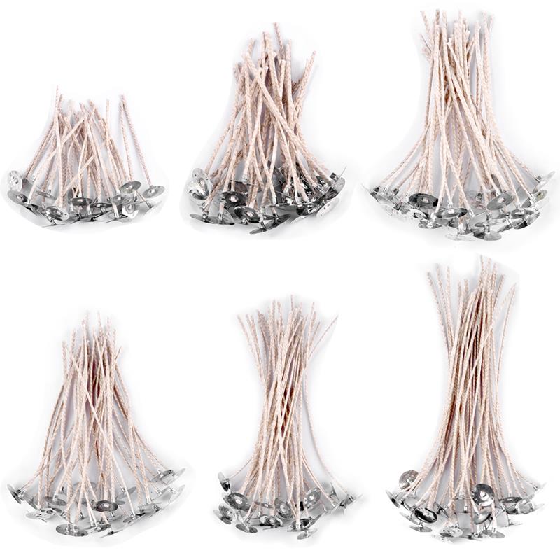 Soy Wax Flake - 6-20ซม.30Pcs Smokeless เทียน Wick ผ้าฝ้ายถั่วเหลืองขี้ผึ้ง Wick