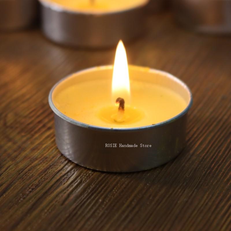 Soy Wax Flake - กล่องอลูมิเนียมทรงกลมสำหรับใส่ชาขี้ผึ้งเปล่าพร้อมไส้เทียน100 100แท่งภาชนะบรรจุ100แม่พิมพ์ถั่วเหลืองเครื่องมือทำเทียน DIY