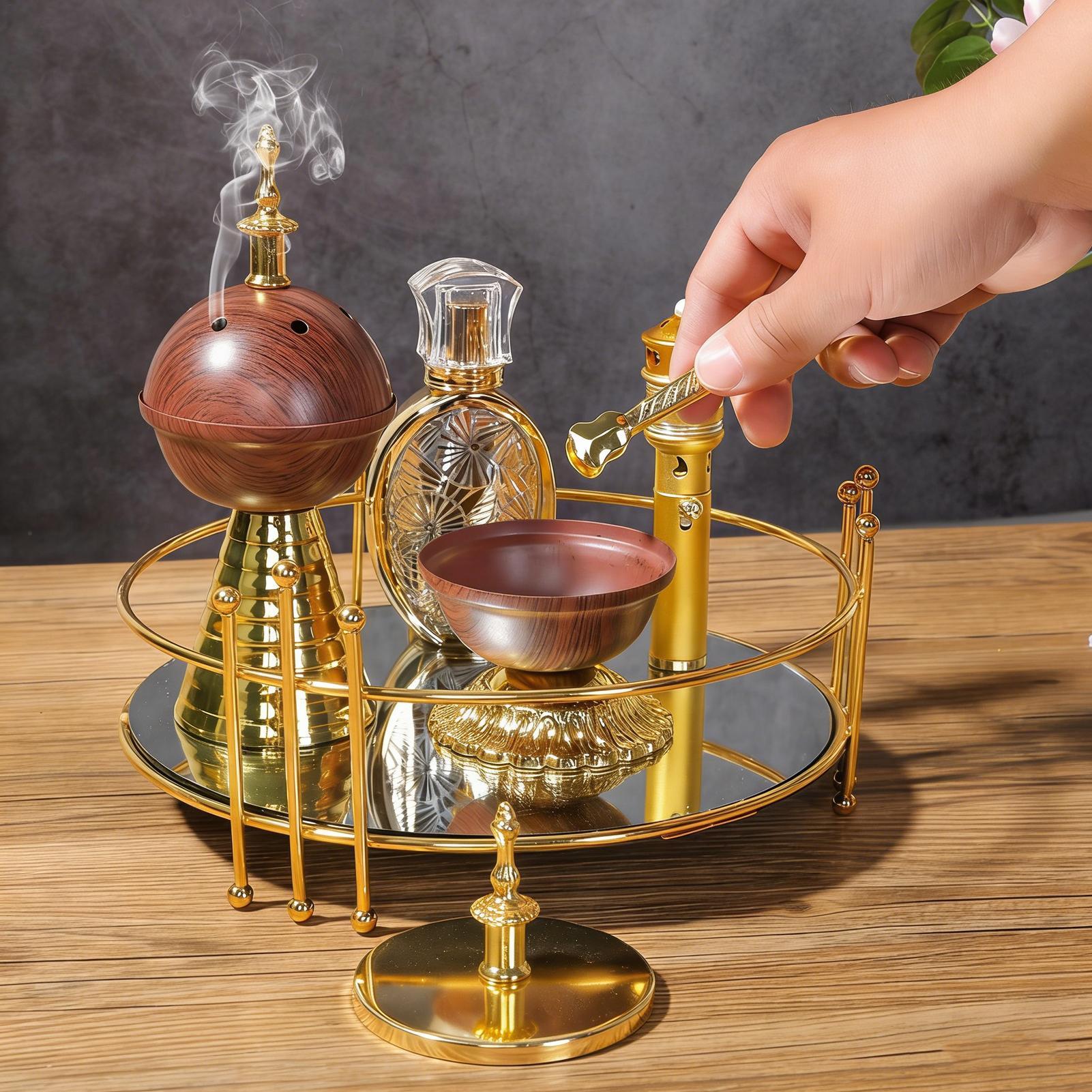 Incense Cone Holder - ที่คีบธูปด้ามยาว โลหะ ขนาดเล็ก ที่หนีบธูป ที่คีบถ่าน สำหรับธูปกรวย