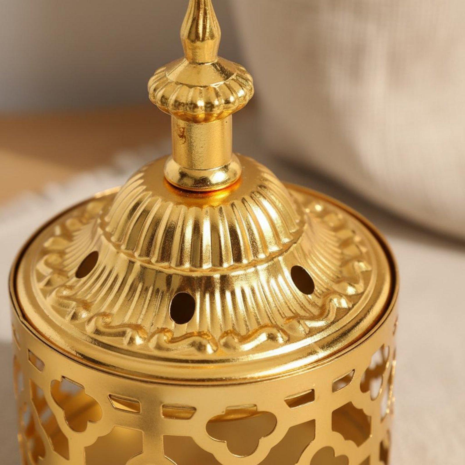 Home Fragrance Luxury - ที่วางธูปแกะสลักลายทองสำหรับตกแต่งบ้าน ที่วางเทียนหอมหรูหรา เครื่องเผาอโรม่า ของตกแต่งศิลปะ