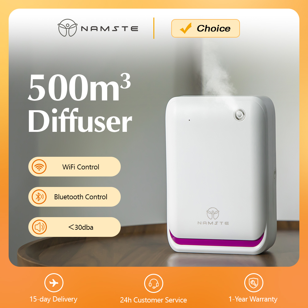 Home And You Fragrance Diffuser - เครื่องกระจายกลิ่นอโรมา NAMSTE ขนาดใหญ่ 500 ลูกบาศก์เมตร ควบคุมอัจฉริยะ