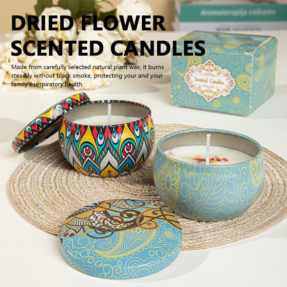เทียนหอมอโรมา กลิ่นดอกไม้ เทีย - Home Fragrance Scented Candle บทวิจารณ์และราคา