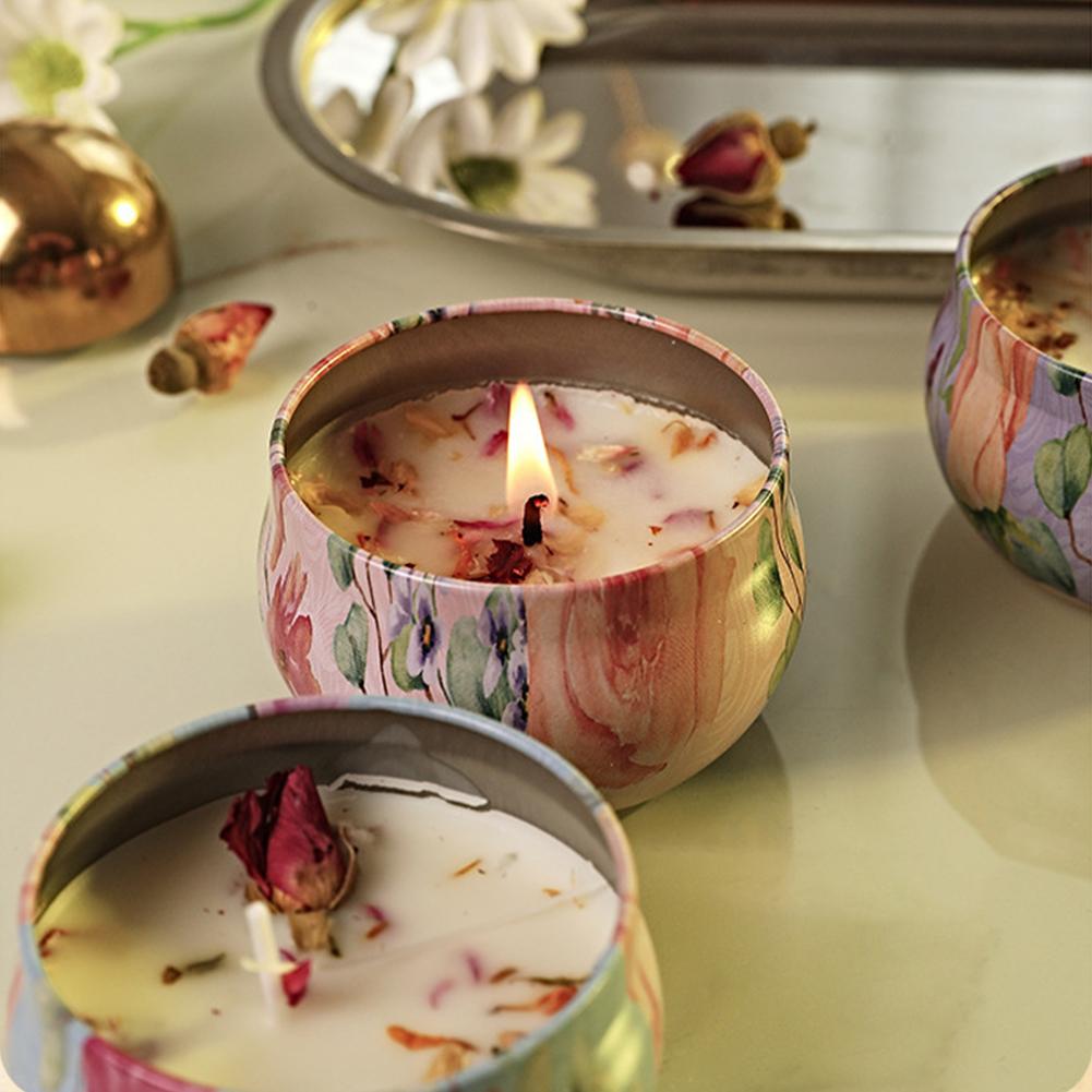 เทียนหอมอโรมา กลิ่นดอกไม้ เทีย - Home Fragrance Scented Candle บทวิจารณ์และราคา
