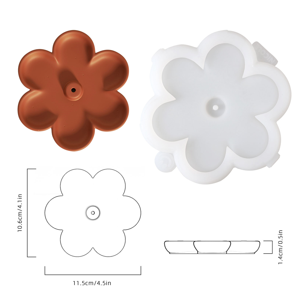 Boowan Nicole แม่พิมพ์ซิลิโคนแ - Incense Cone Holder บทวิจารณ์และราคา