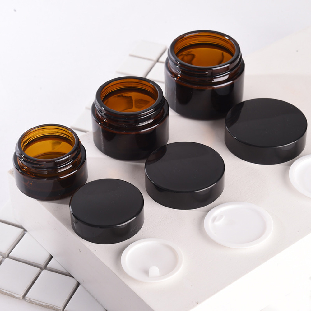 ถ้วยเทียนแก้วทรงกลมสีน้ําตาลแล - Amber Jar Candle บทวิจารณ์และราคา