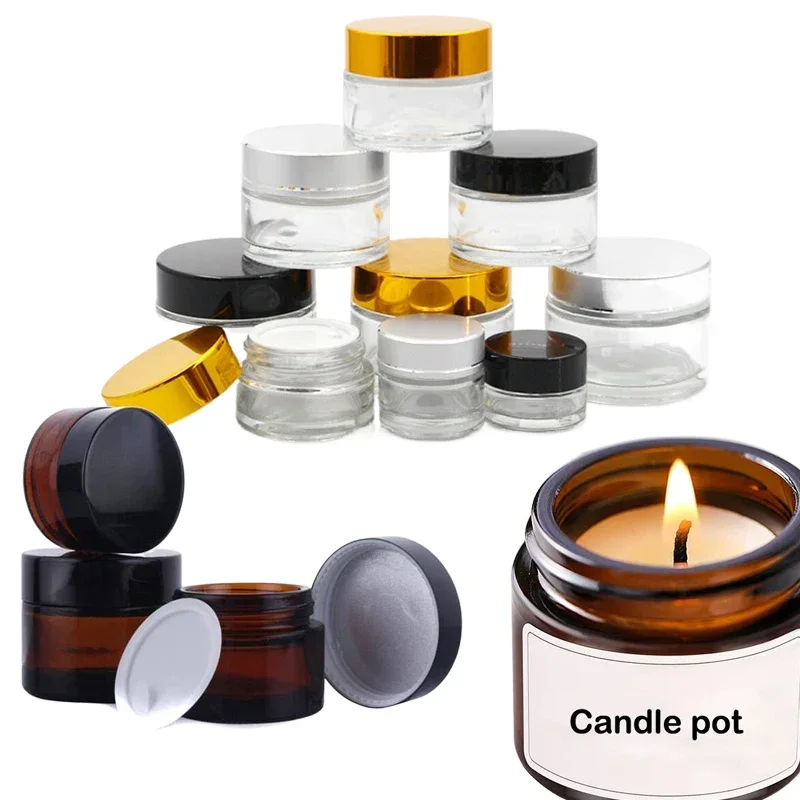 5 ชิ้น 5 กรัม - 100 กรัม Mini  - Amber Jar Candle บทวิจารณ์และราคา