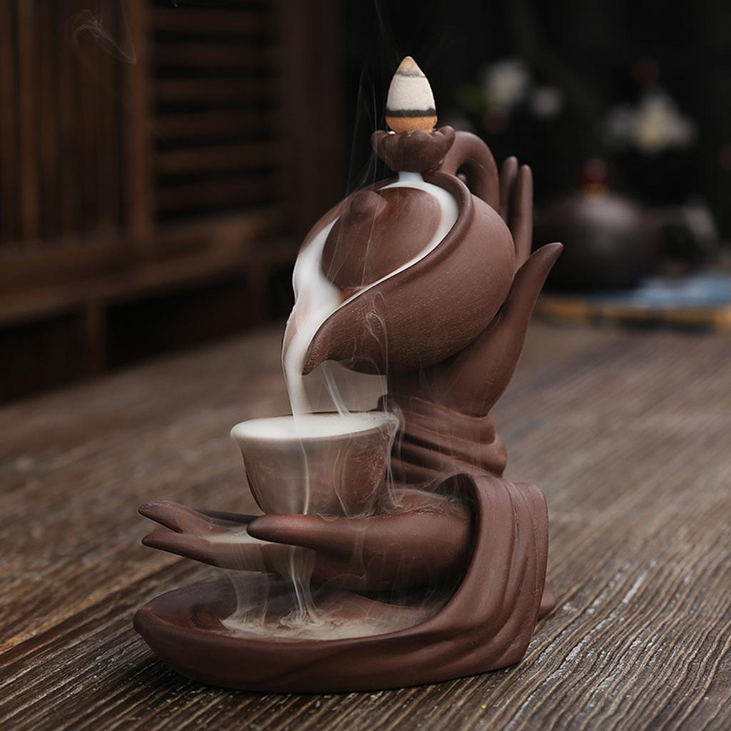 ที่วางธูปทรงมือพระพุทธรูปและกา - Incense Cone Holder บทวิจารณ์และราคา