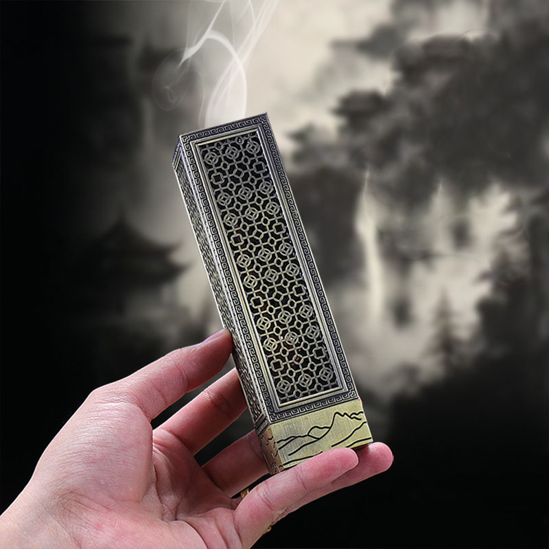 สไตล์จีนทองแดงเหรียญรูปแบบแนวต - Incense Cone Holder บทวิจารณ์และราคา