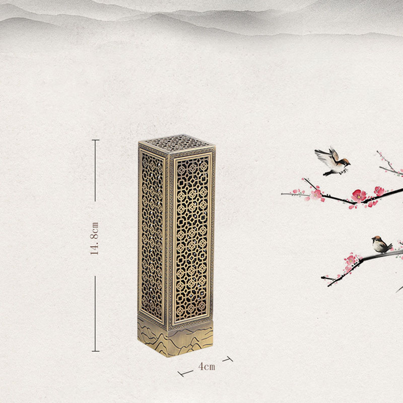 สไตล์จีนทองแดงเหรียญรูปแบบแนวต - Incense Cone Holder บทวิจารณ์และราคา