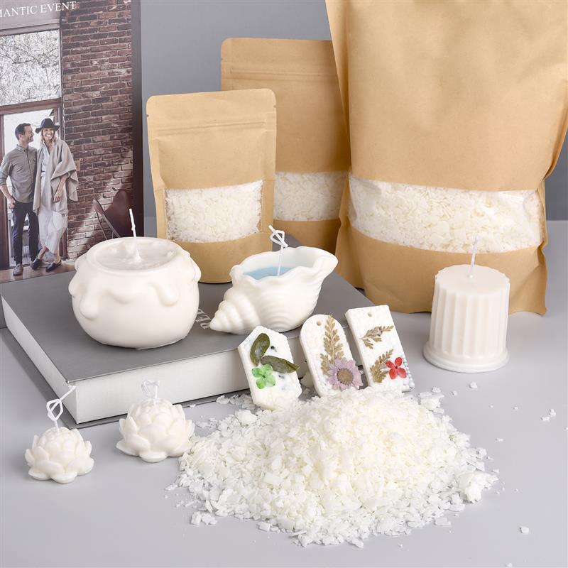 50-1000g ธรรมชาติขี้ผึ้งถั่วเห - Soy Wax Flake บทวิจารณ์และราคา