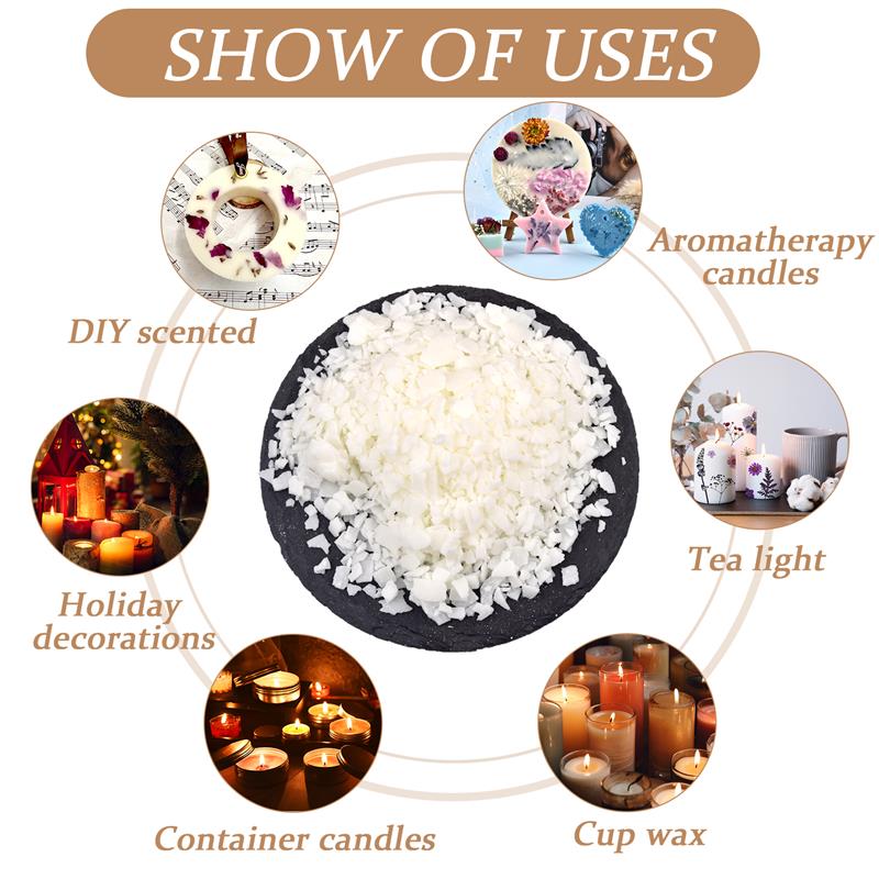 50-1000g ธรรมชาติขี้ผึ้งถั่วเห - Soy Wax Flake บทวิจารณ์และราคา