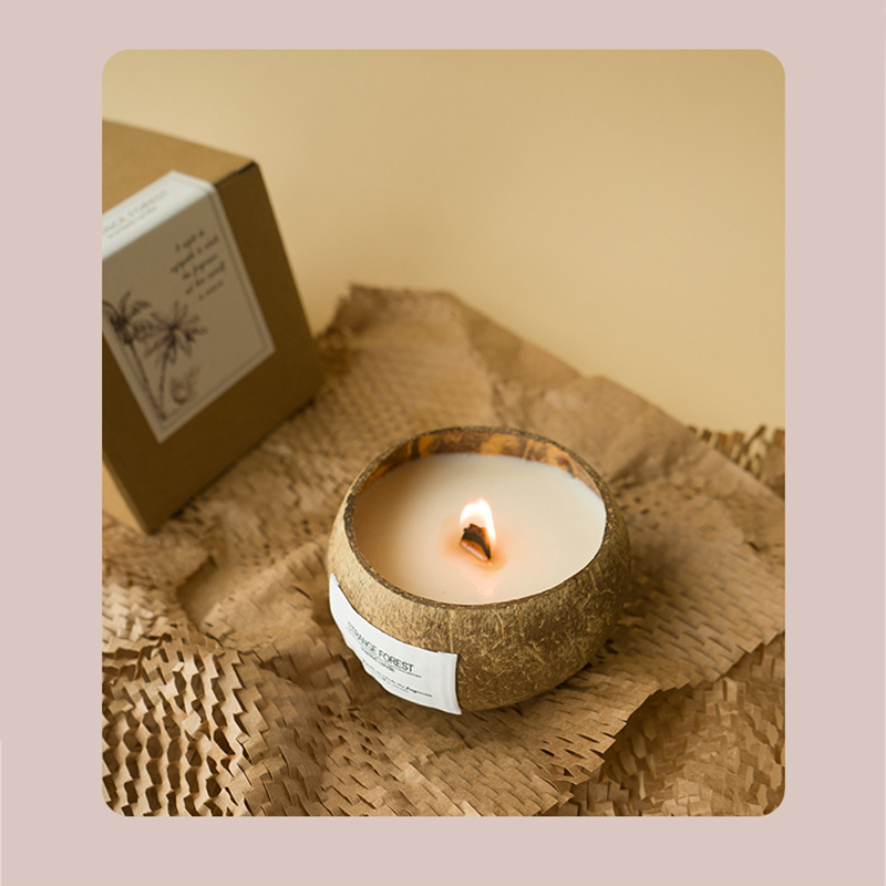 เทียนอโรมากะลามะพร้าว น้ํามันห - Home Fragrance Scented Candle บทวิจารณ์และราคา