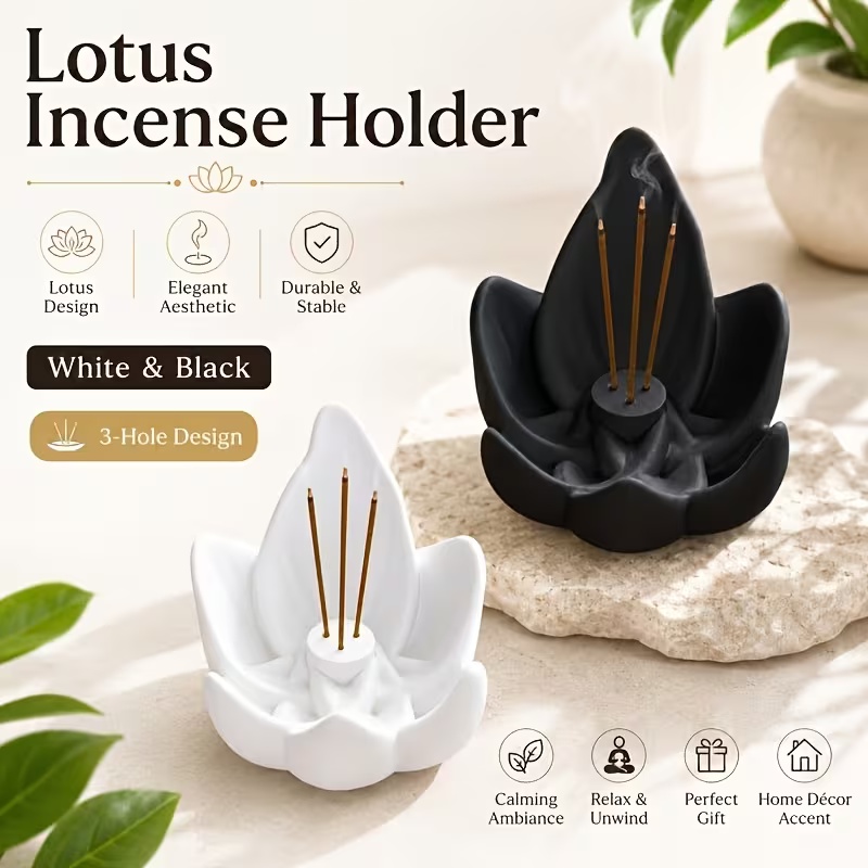 เตาเผาธูปทรงดอกบัวสไตล์จีนเซน  - Incense Cone Holder บทวิจารณ์และราคา