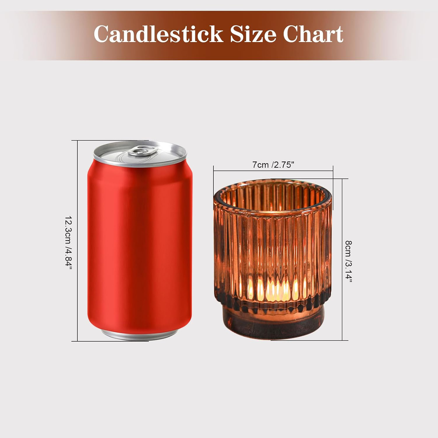 เชิงเทียนแก้วสีเหลืองอำพันลายร - Amber Jar Candle บทวิจารณ์และราคา