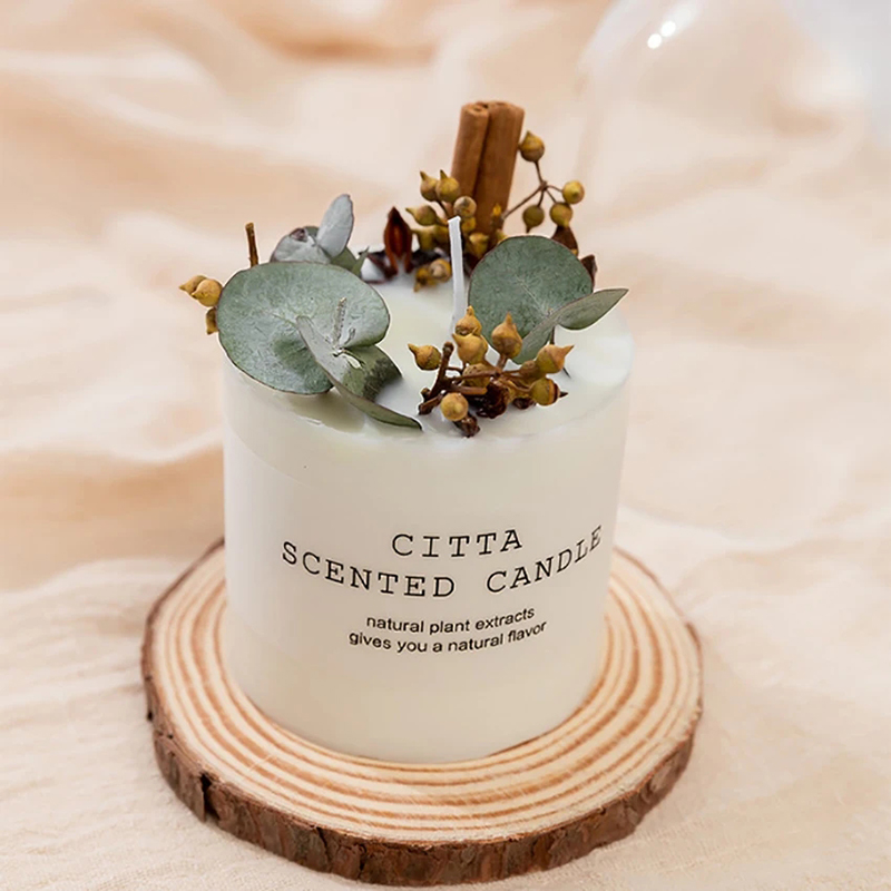 เทียนป่าหอมถั่วเหลืองพร้อมแท่น - Home Fragrance Scented Candle บทวิจารณ์และราคา