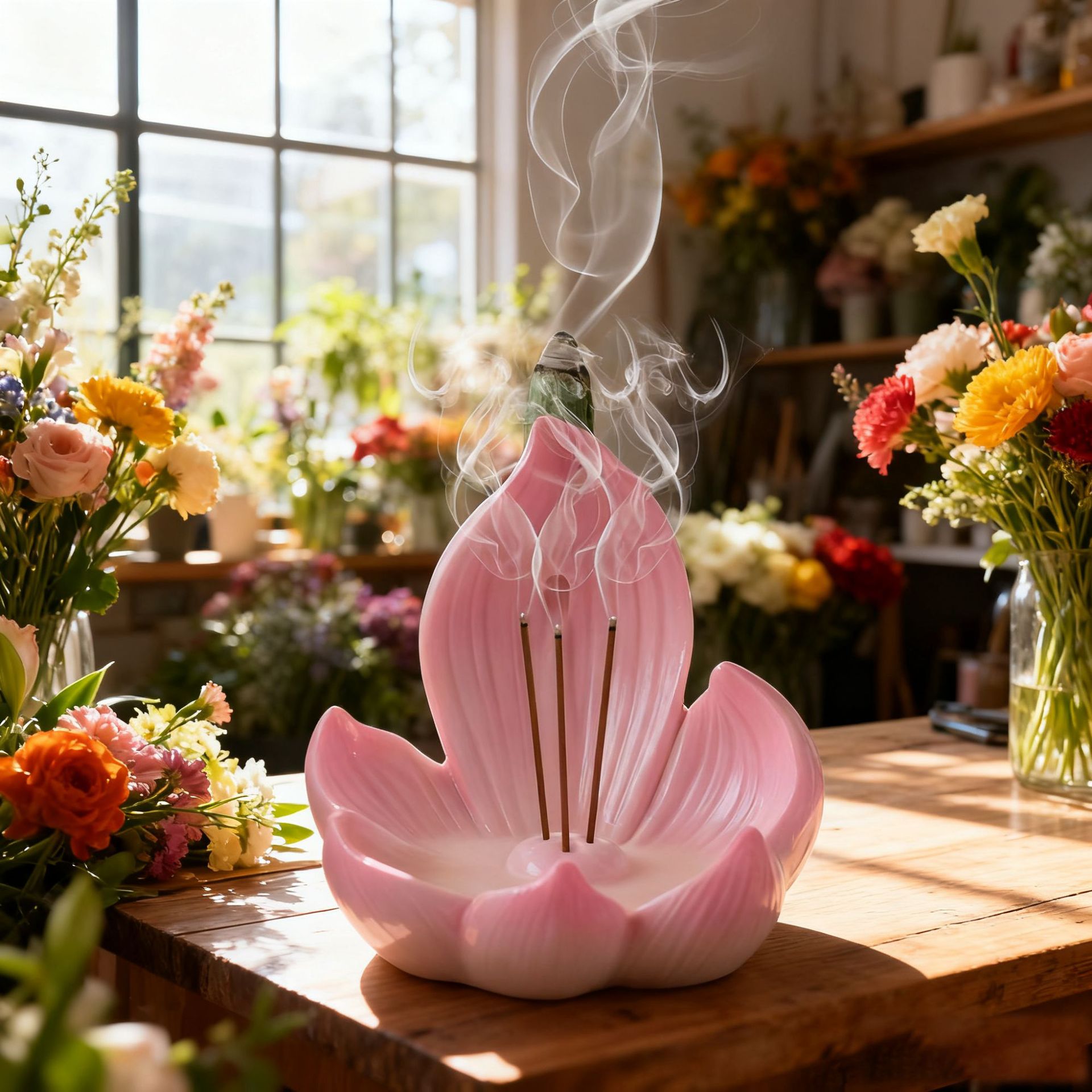 ที่วางธูปเรซิ่นรูปดอกบัว สำหรั - Incense Cone Holder บทวิจารณ์และราคา