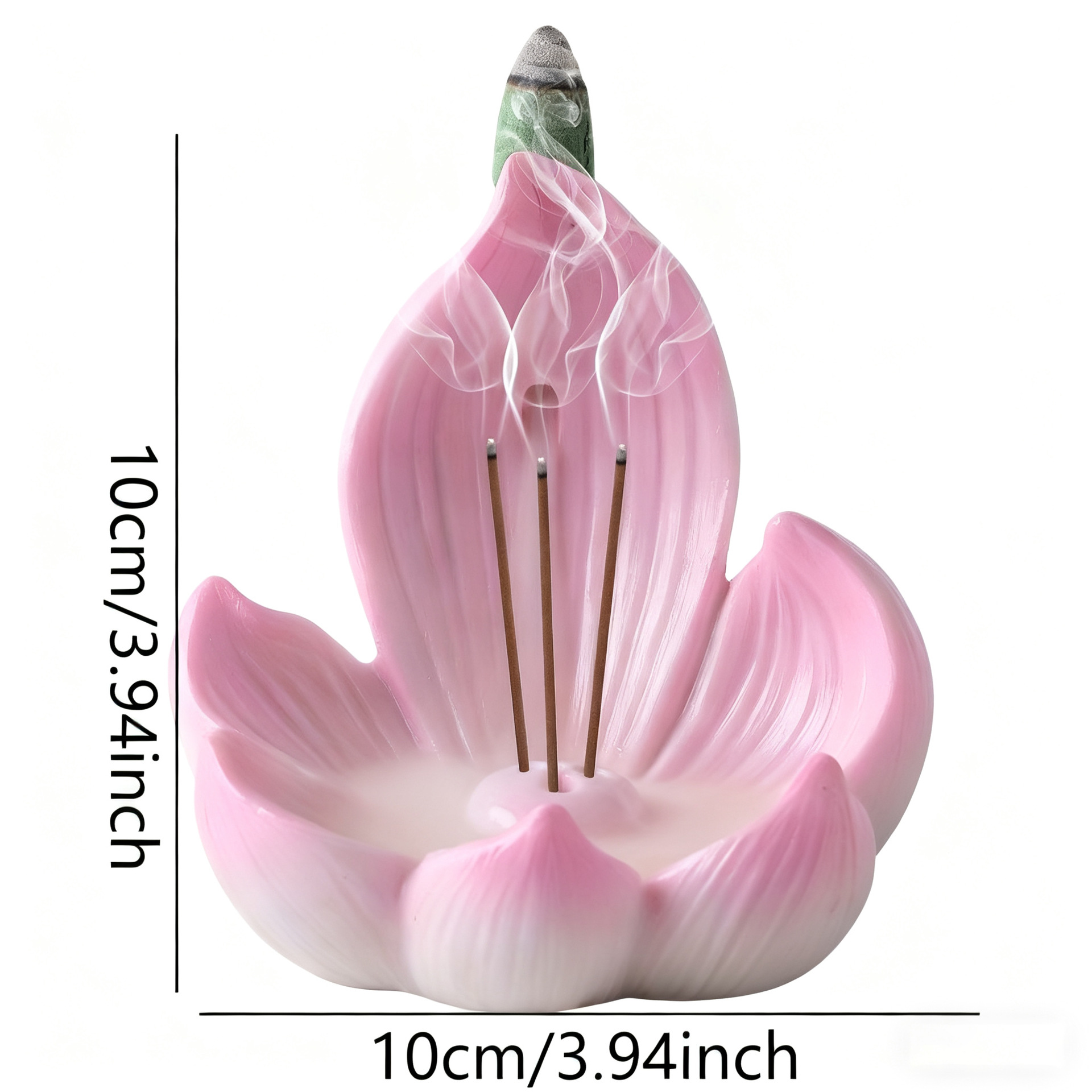 ที่วางธูปเรซิ่นรูปดอกบัว สำหรั - Incense Cone Holder บทวิจารณ์และราคา