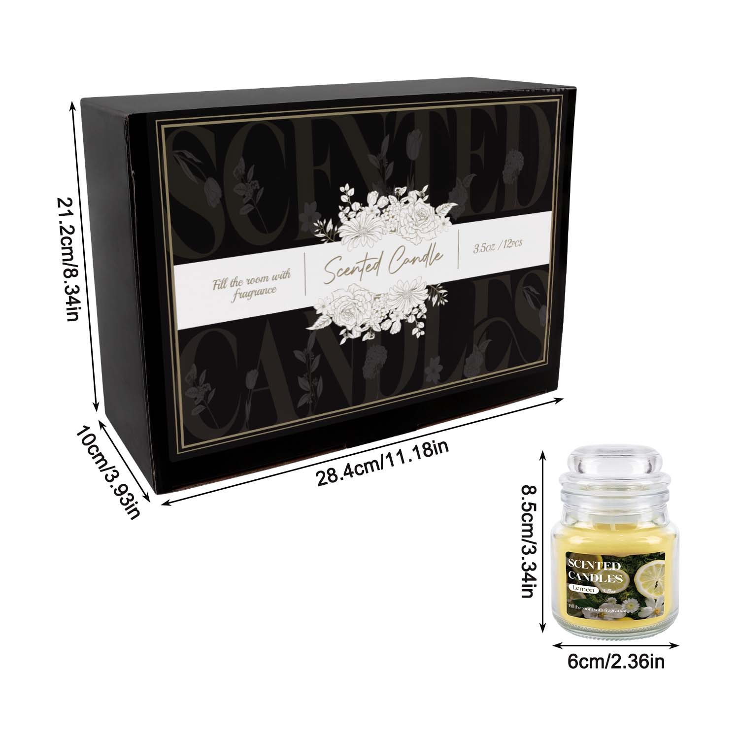 ชุดเทียนฝาขวดหมุนขนาดเล็ก 12 ช - Home Fragrance Options บทวิจารณ์และราคา