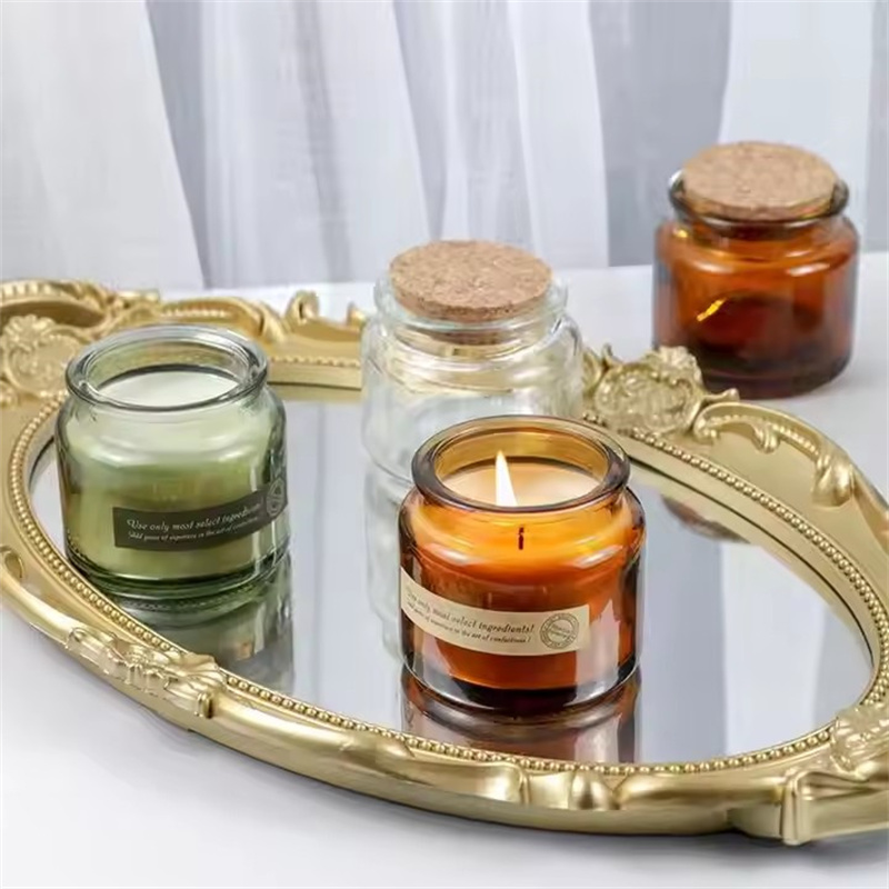 Cangkir kaca เทียน DIY 60ชิ้นพ - Amber Jar Candle บทวิจารณ์และราคา