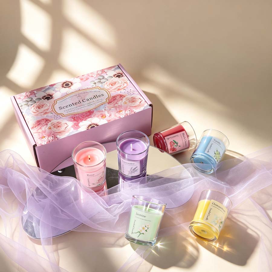 ชุดของขวัญเทียนหอมอโรมาเธอราพี - Home Fragrance Set Gift บทวิจารณ์และราคา