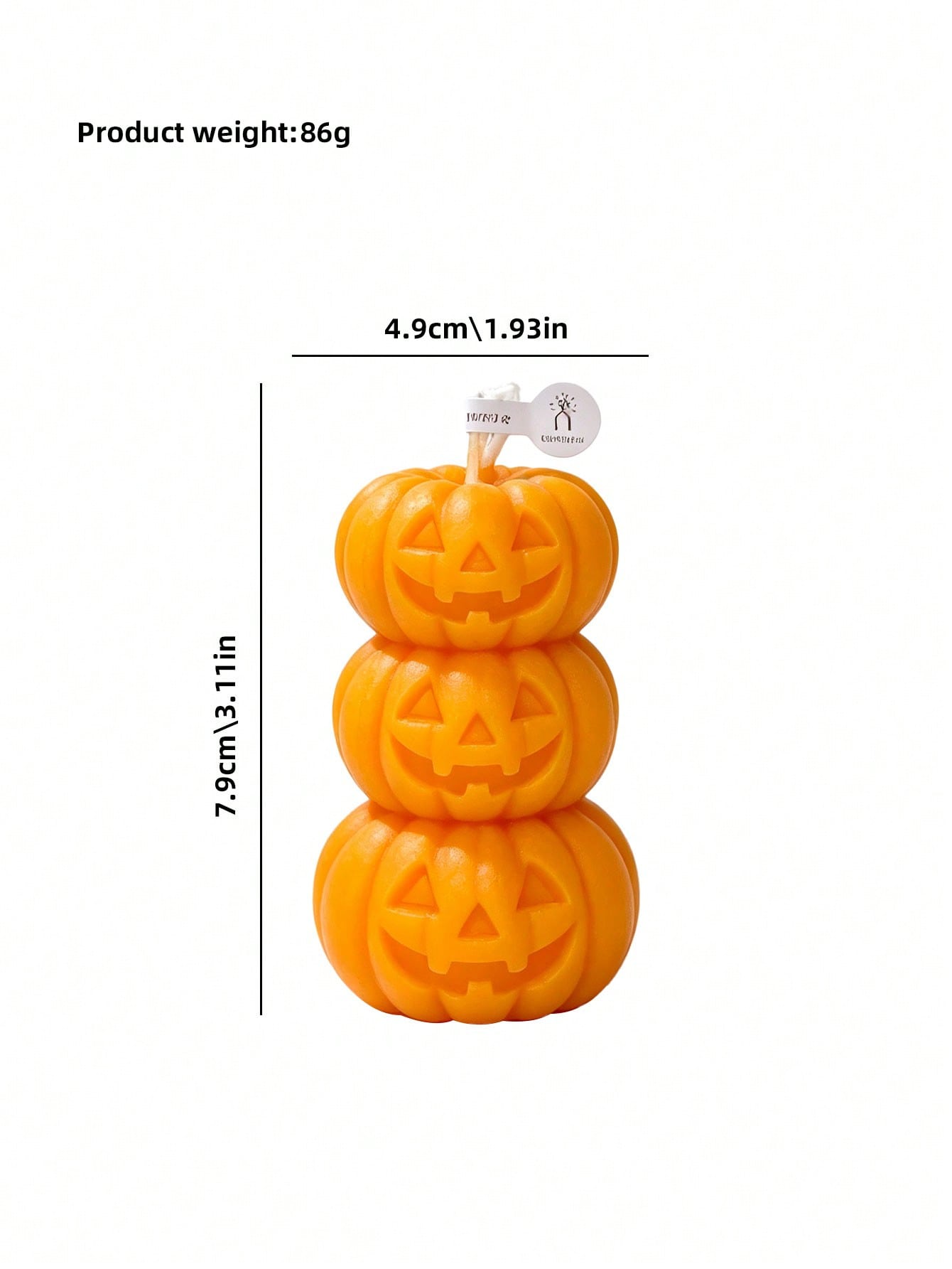 เทียนรูปฟักทอง 3 ชั้นสำหรับฮาโ - Home Fragrance Scented Candle บทวิจารณ์และราคา